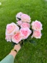 Изкуствени цветя роза с 9 или 10 глави, снимка 3
