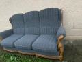 Диван с масивна дървена основа, снимка 2