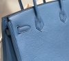 Hermes Birkin agate blue, снимка 6