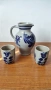 *M.Schilz* Германия голяма кана и две чаши - солна керамика, снимка 1
