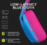 Безжични слушалки Logitech G435 (само Bluetooth!), геймърски слушалки с микрофон, цвят: син/розов, снимка 4