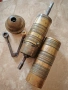 Стара Много Голяма Бронзова Мелница Османска Тугра  Дължина 30 см., снимка 3