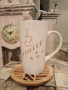 висока керамична чаша за кафе от Холандия, снимка 1 - Чаши - 45018249