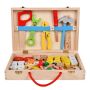 4267 Детски дървен куфар с инструменти и животни за сглобяване, снимка 8