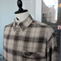 Jack Wolfskin Men`s Beige/Black Long Sleeve Checked Shirt -мъжка  риза за спорт и туризъм размер XL , снимка 3 - Ризи - 45264813