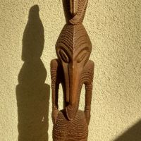 Шаманска дърворезба от Перу с богата орнаментика. , снимка 1 - Статуетки - 45304485