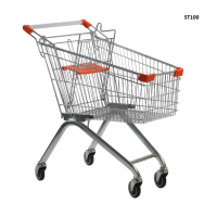 Метална количка за пазаруване 100литра с детска седалка, снимка 2 - Оборудване за магазин - 44969450