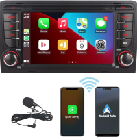 HLLECARMO High Power Car Radio за Audi A3 8P/8b/S3/RS3/Sportback с Apple Carplay и Android Auto, снимка 3 - Аксесоари и консумативи - 44976017