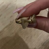 Марков, позлатен пръстен с релефни форми, снимка 1 - Пръстени - 45575051