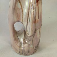 Полска ваза от стъкло имитираща мрамор , снимка 3 - Вази - 45287035