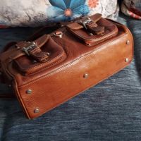 Винтидж чанта от естествена кожа "Adax" / genuine leather handbag , снимка 9 - Чанти - 45199837