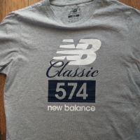 new balance classic 574 - страхотна мъжка тениска Л, снимка 2 - Тениски - 45135617