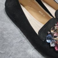 Дамски обувки мокасини с кристали, снимка 2 - Дамски ежедневни обувки - 45387410