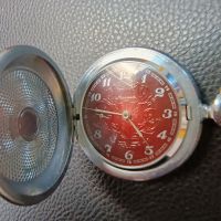 Перфектен Джобен Часовник Молния с капак Сделано в СССР Работещ , снимка 3 - Мъжки - 45545451