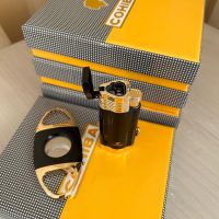 COHIBA подаръчен комплект (запалка+резачка за пури), снимка 3 - Запалки - 45314911