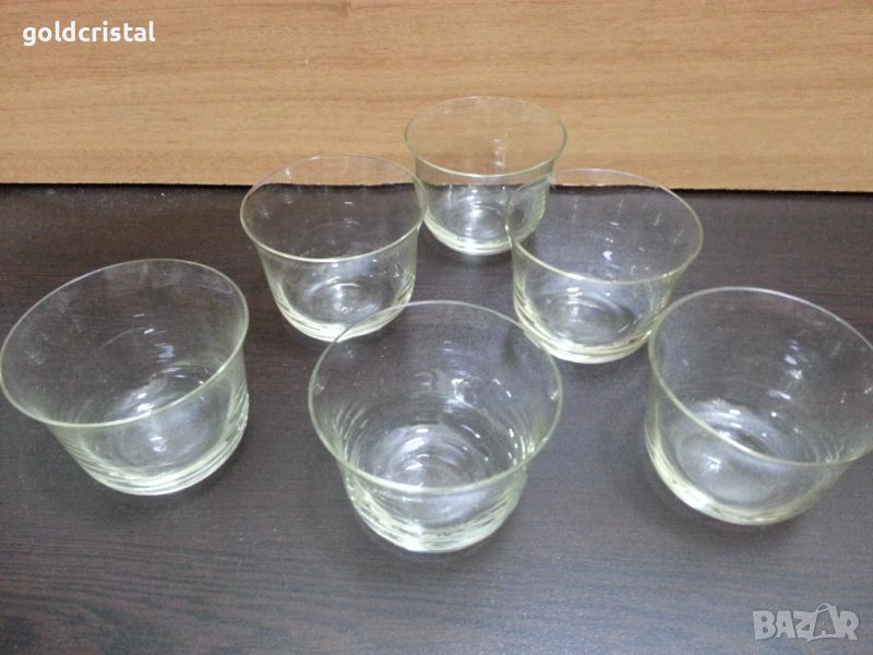 Ретро руски стъклени чаши купички , снимка 1