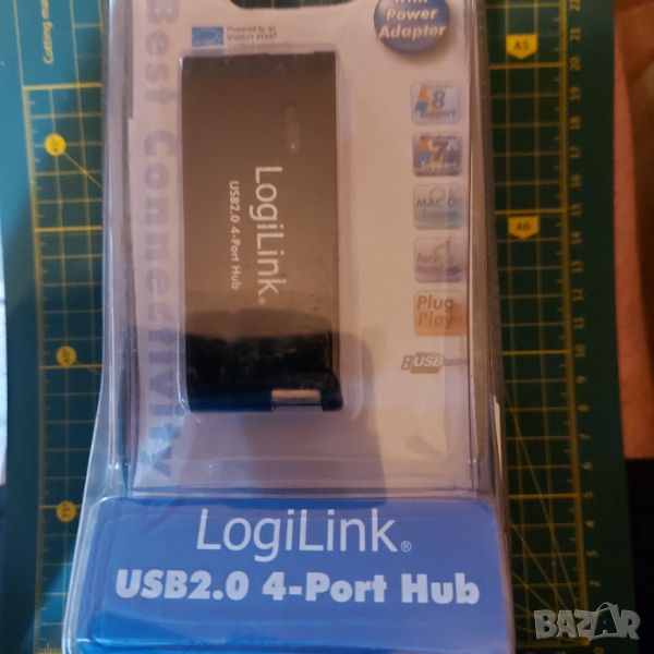 USB хъб 2.0 Logilink 4 порта със захранване, снимка 1