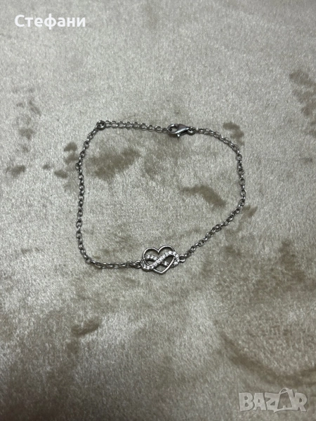 Гривна с бели циркони, снимка 1