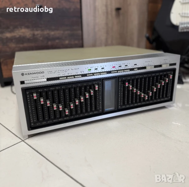 🔊Ретро 12 - лентов стерео графичен еквалайзер KENWOOD GE-1000 - Made in Japan🔊, снимка 1