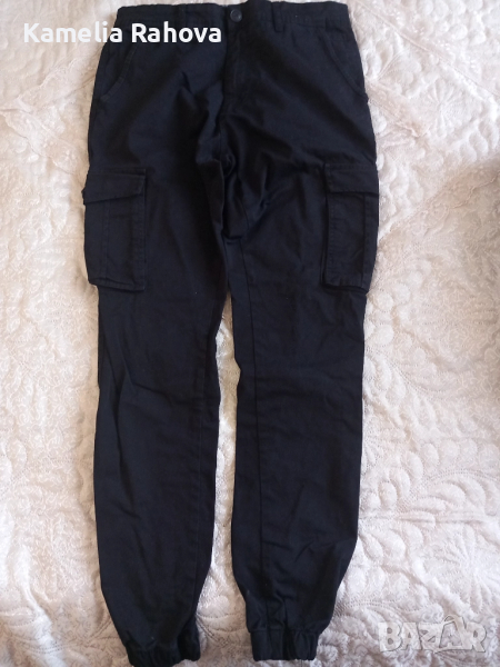 Черен карго панталон, снимка 1