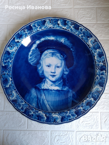 Royal Delft чиния за стена , снимка 1