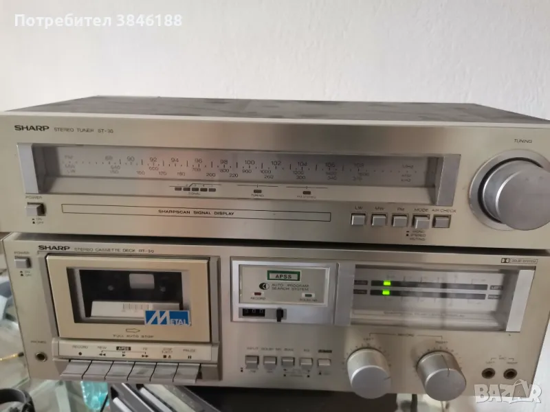 Sharp RT-30 Cassette Deck+SHARP STEREO TUNER ST-30, снимка 1