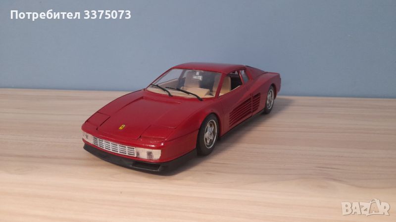 Ferrari testarossa 1:18 Burago , снимка 1