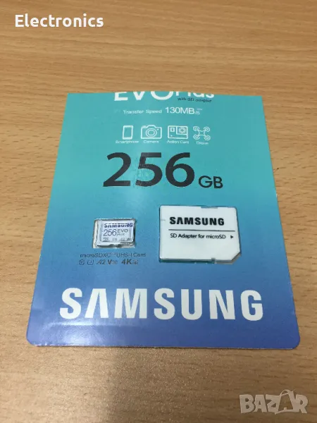 карта памет SAMSUNG EVO 256GB НОВА, снимка 1