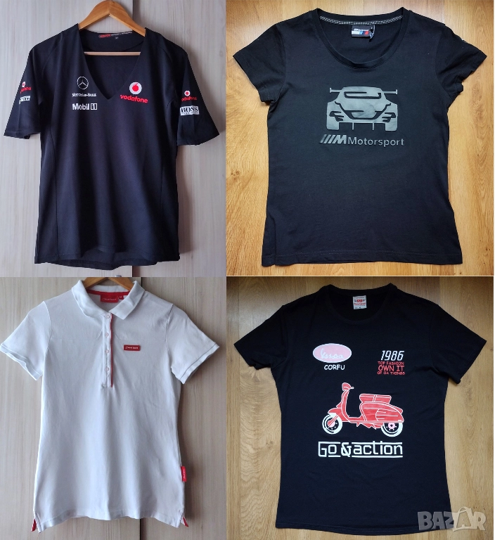 Mclaren Mercedes, BMW Motorsport, Audi Sport, Piaggio Vespa - дамска тениска, снимка 1