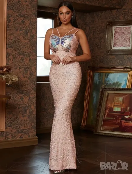 Бална/официална рокля с пайети , снимка 1