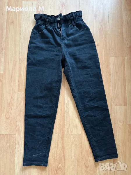 Дънки, висока талия с ластик, 32/34, като нови, снимка 1