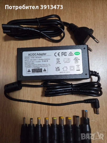 Чисто нов AC/DC адаптер модел TP06-190342W, снимка 1
