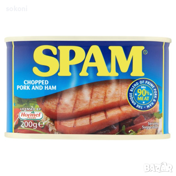 Spam Chopped Pork & Ham / Спам Кълцано Свинско Месо  и Шунка 200г, снимка 1