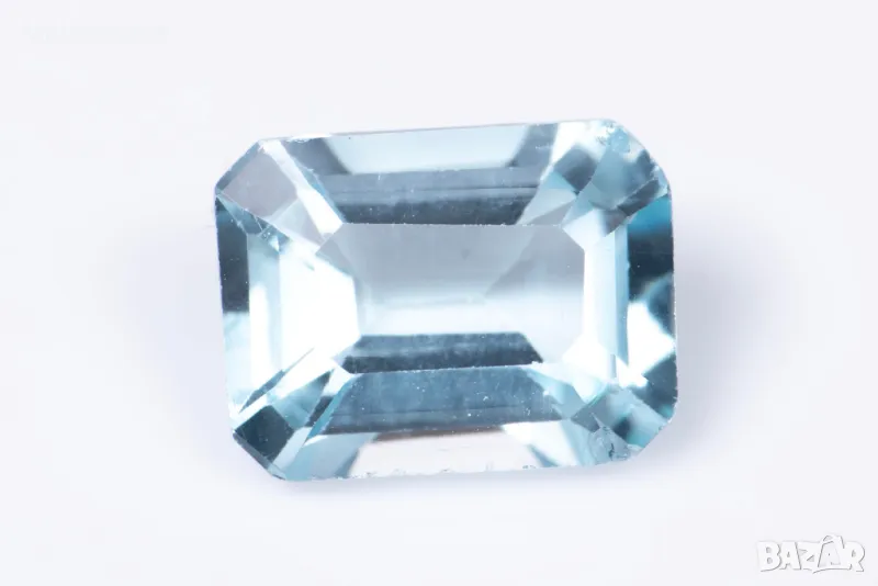 Син топаз 1.86ct 8x6mm VS октагон шлифовка #8, снимка 1