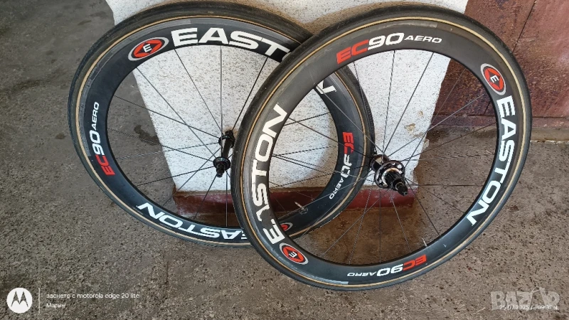 карбонови шосейни капли с тубуларни гуми, снимка 1