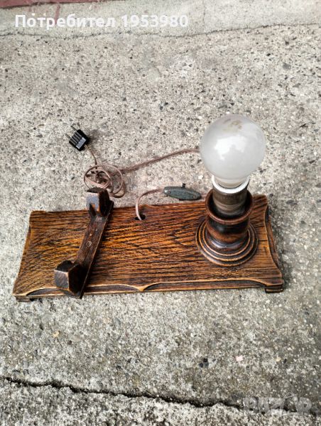 Дървена лампа, снимка 1
