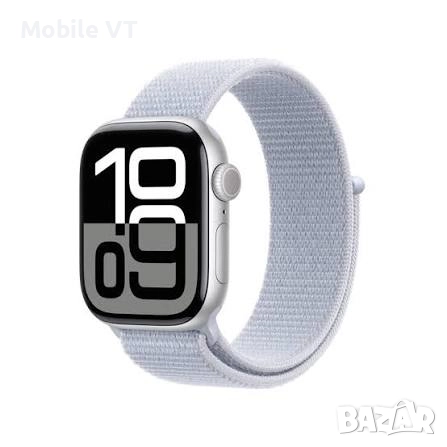 НОВ! Apple Watch Series 10 46mm Silver Al Blue Cloud SL ГАРАНЦИЯ!, снимка 1