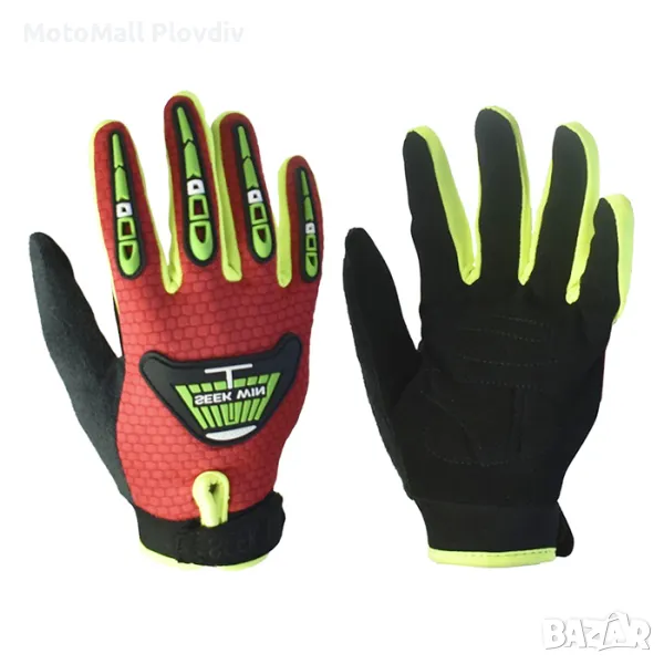 Детски мото ръкавици S - 2бр/к-т Червени, снимка 1
