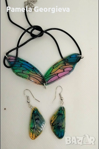 Бижута от епоксидна смола. Hand made. , снимка 11 - Колиета, медальони, синджири - 54098767