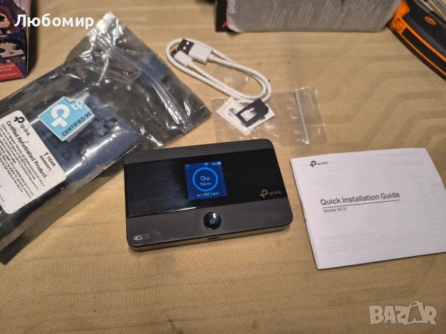 TP-Link M7350 4G Cat4 LTE преносим WiFi, мобилна MiFi точка за достъп, връзка с до 10 устройства , снимка 2 - Мрежови адаптери - 54022894