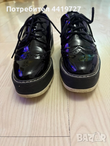 Продавам черни елегантни обувки на Зара,37 номер, снимка 2 - Дамски ежедневни обувки - 52135471