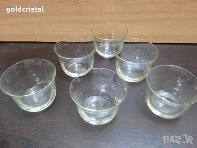 Ретро руски стъклени чаши купички , снимка 1 - Антикварни и старинни предмети - 46419464