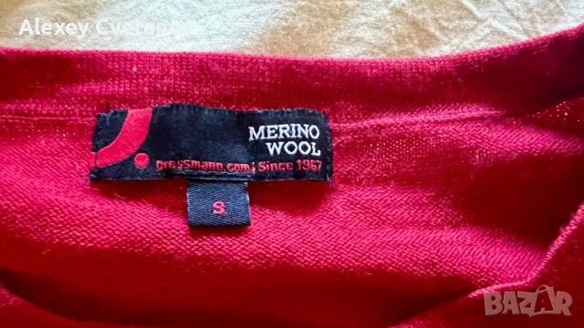 Мъжка блуза Merino Wool , размер S, снимка 4 - Блузи - 49110225