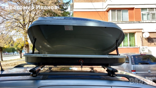 Автобокс, багажник за покрив Thule pacific 100, снимка 7 - Аксесоари и консумативи - 52305776