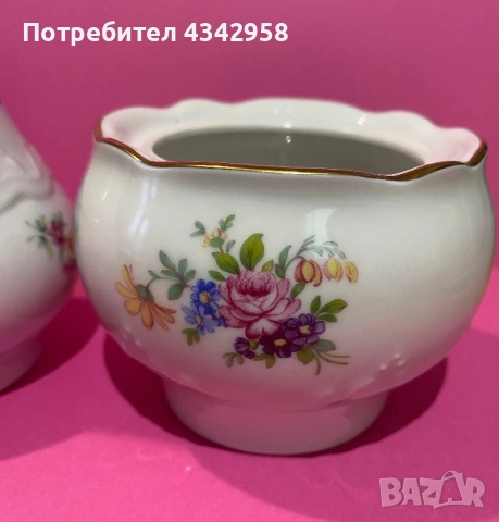 Kahla.Germany.1960-те.Кана за мляко и захарница., снимка 9 - Антикварни и старинни предмети - 52680056