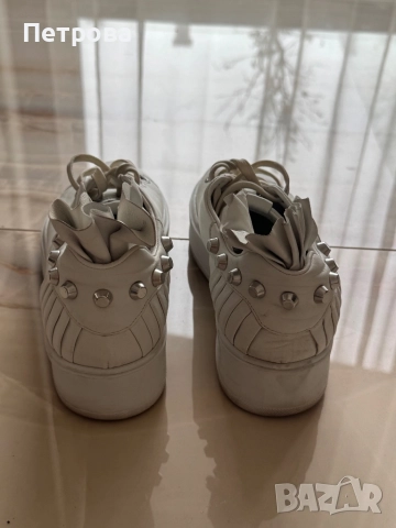 Дамски кецове Cesare Paciotti естествена кожа, снимка 4 - Маратонки - 51764342