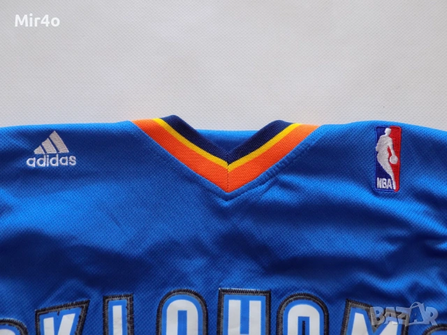 баскетболен потник oklahoma city kevin durant adidas екип блуза тениска фанела худи мъжки оригинал L, снимка 5 - Спортни дрехи, екипи - 39976158