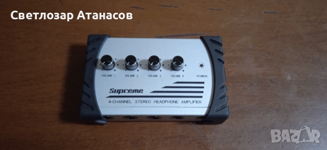Supreme 4 канален предусилвател за слушалки, снимка 5 - Ресийвъри, усилватели, смесителни пултове - 52829825