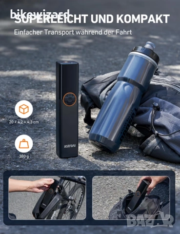 AstroAI L8 150PSI електрическа помпа НОВА, снимка 3 - Аксесоари за велосипеди - 53433828