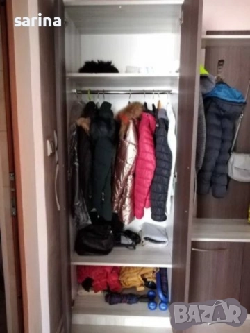 Двукрилен гардероб, снимка 2 - Гардероби - 52141333